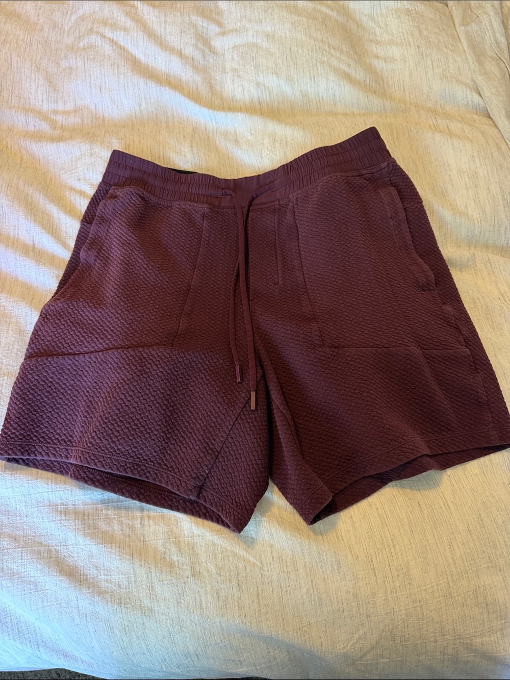 Men’s lululemon waffle Shorts - Burgundy